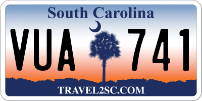 SC license plate VUA741