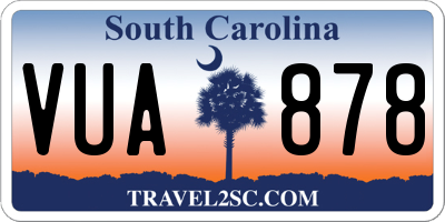 SC license plate VUA878