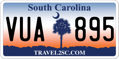 SC license plate VUA895