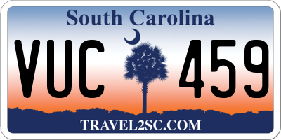 SC license plate VUC459