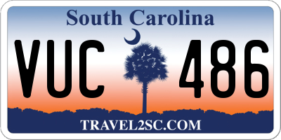 SC license plate VUC486