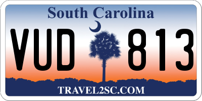 SC license plate VUD813