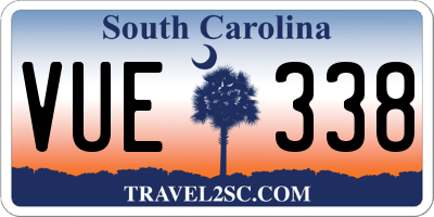 SC license plate VUE338