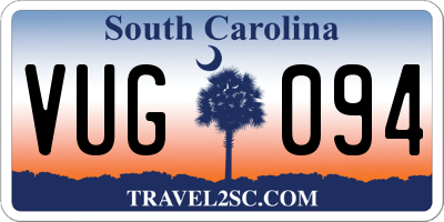 SC license plate VUG094