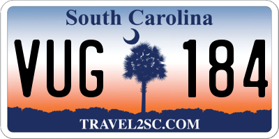 SC license plate VUG184