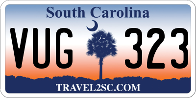 SC license plate VUG323