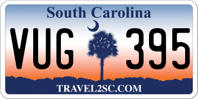 SC license plate VUG395