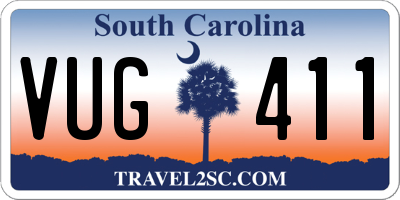SC license plate VUG411