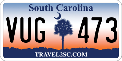 SC license plate VUG473