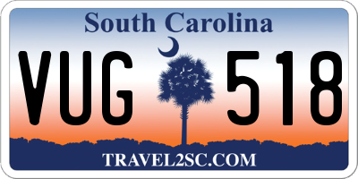SC license plate VUG518