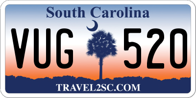 SC license plate VUG520