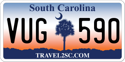 SC license plate VUG590