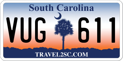 SC license plate VUG611
