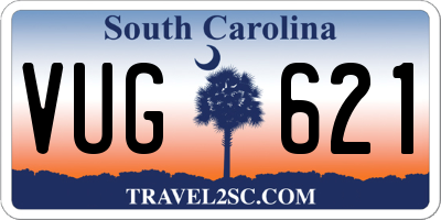 SC license plate VUG621
