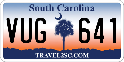 SC license plate VUG641