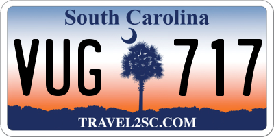 SC license plate VUG717