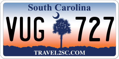 SC license plate VUG727