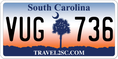 SC license plate VUG736