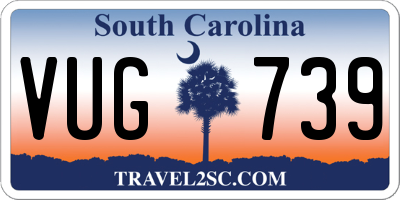 SC license plate VUG739
