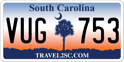 SC license plate VUG753