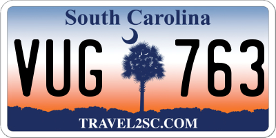 SC license plate VUG763