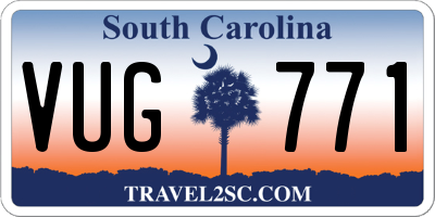 SC license plate VUG771