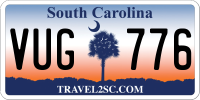 SC license plate VUG776
