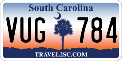 SC license plate VUG784