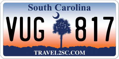 SC license plate VUG817