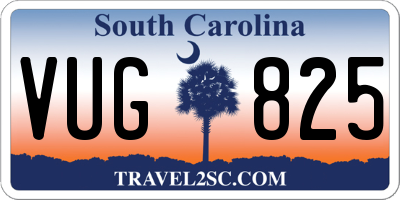 SC license plate VUG825