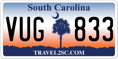SC license plate VUG833