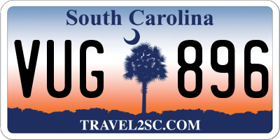 SC license plate VUG896