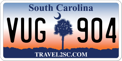 SC license plate VUG904