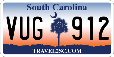 SC license plate VUG912