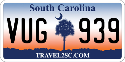 SC license plate VUG939