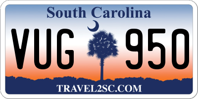 SC license plate VUG950