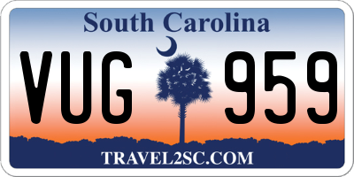 SC license plate VUG959