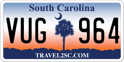 SC license plate VUG964
