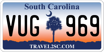 SC license plate VUG969
