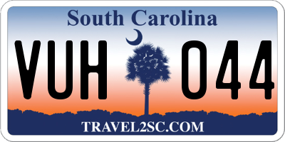 SC license plate VUH044