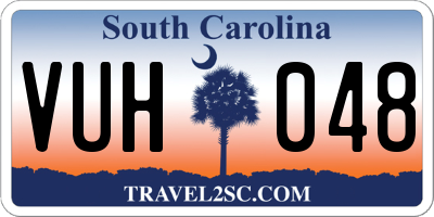 SC license plate VUH048