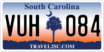 SC license plate VUH084