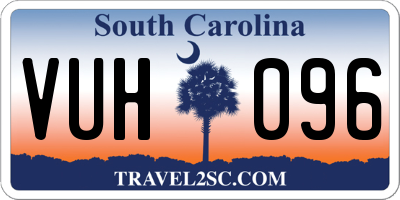 SC license plate VUH096