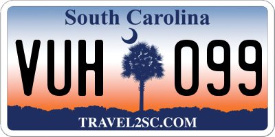 SC license plate VUH099