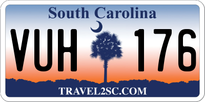 SC license plate VUH176