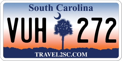 SC license plate VUH272