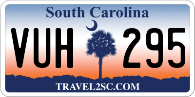 SC license plate VUH295