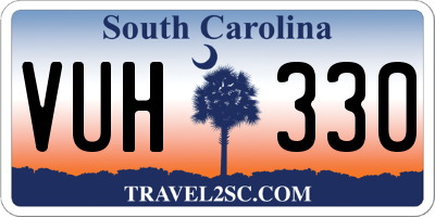 SC license plate VUH330