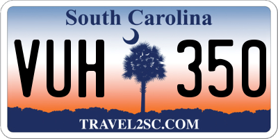 SC license plate VUH350