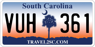 SC license plate VUH361